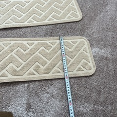 階段の絨毯じゅうたん　　　76✖️20 ２枚 クリームベージュの画像