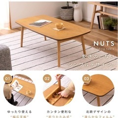 折りたたみ ローテーブル の画像