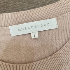 MERCURYDUO ベージュ フレアワンピースの画像