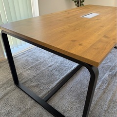 メティオ　配線ボックス付きミーティングテーブル　幅180 オフィスコムの画像