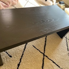 ニトリ シンプルセンターテーブル ダークブラウンの画像