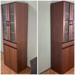 【使い勝手◎】ニトリ　食器棚　木目調♪の画像