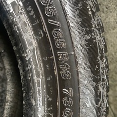 スタッドレスタイヤ　3本セット　155/65/R13の画像