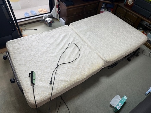 ニトリ　電動ベッドリクライニング　シングル　引き取り限定
