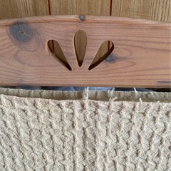 アンティーク　木製の卓上ミラーの画像