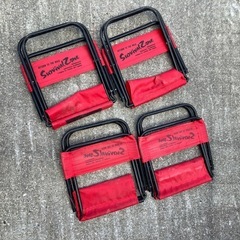 折りたたみ簡易ベンチ　応援とか　休憩とか　4つの画像