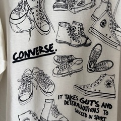 【コンバース（converse）】ビッグTシャツ/オーバーサイズシルエットTシャツ サイズM の画像