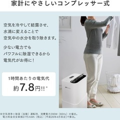 【新品未開封】アイリスオーヤマ 空気清浄機能付除湿機 PD-A140-W 高性能モデルの画像