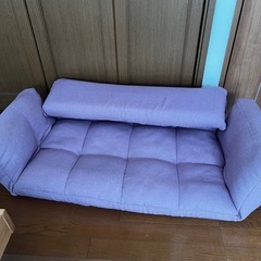 美品　2人がけソファ　折りたたみ可動式の画像