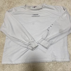 ⑤ 上2着セット　ニットカーディガン　レピピ　Mサイズ 　150〜160 白いトレーナーピンクラテもの画像