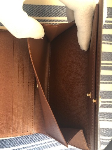 希少&未使用Louis Vuitton 三つ折り財布 ダークブラウン純正品保証