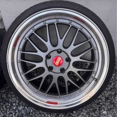 ホイールメーカー不明 BBS LM風 ホイール 4本 マーク2の画像