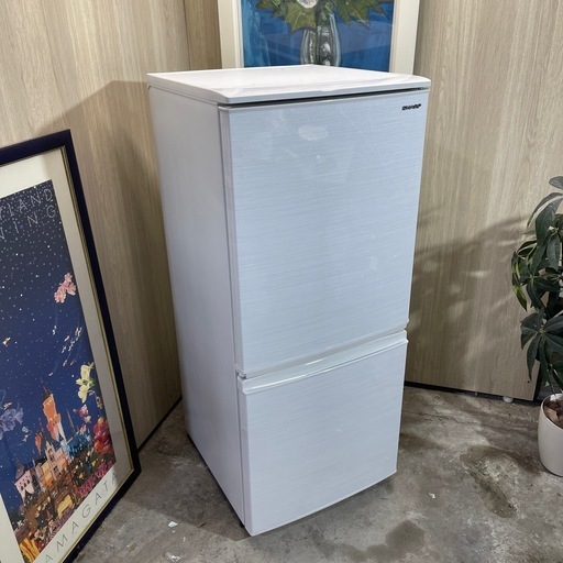 ?激安?❗️配送•設置?❗️♻️処分撤去♻️  2020年式　SHARP 冷蔵庫　SJ-D14F-W　