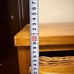 ラタン（籐）製のランドリーチェストの画像