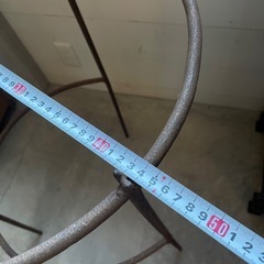 コーヒー麻袋 アイアンスタンド 什器／薪・植物収納 引き取り限定の画像