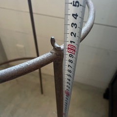 コーヒー麻袋 アイアンスタンド 什器／薪・植物収納 引き取り限定の画像