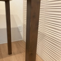 取引中　天然木　ダイニングテーブル　ウォルナット　ヴィンテージ　ブラウン　長方形の画像