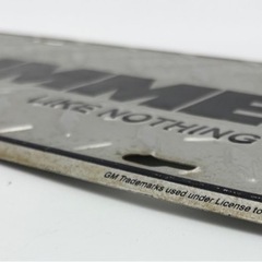 中古◆ライセンスプレート◆HUMMERの画像