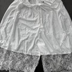 ブライダルインナー上下セット（ビスチェ＋ペチコート）の画像