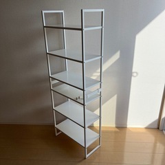 JONAXEL ヨナクセル シェルフユニット, ホワイト,の画像