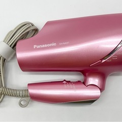 中古◆パナソニック◆ヘアドライヤー◆ナノイー◆ピンク◆2015年製の画像