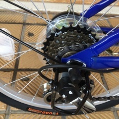 シマノ変速機付き折りたたみ自転車　ほぼ未使用の画像