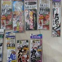 船釣り仕掛け、オモリ、カゴまとめて未使用の画像