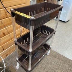 【3段ワゴン】【キャスター付きラック】クリーニング済み【管理番号0124】野の画像