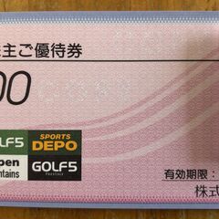 【新品・未使用品】アルペン株主優待券　８０００円分が７０００円　DEPO・ゴルフ５　スノーボード・野球用品の画像