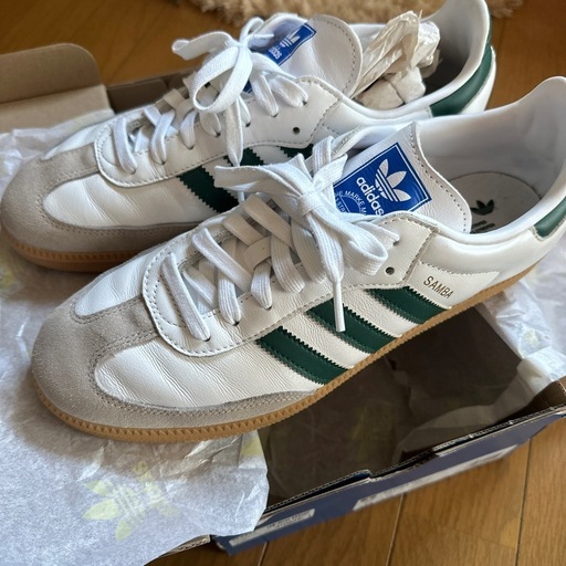 adidas SAMBA ホワイト/グリーン
