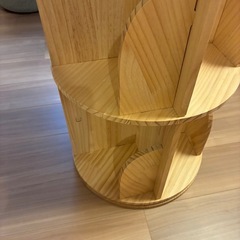 回転式本棚　2段の画像