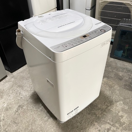 ?激安?❗️配送•設置?❗️♻️処分撤去♻️2019年式　SHARP 7KG洗濯機　ES-GE7C 