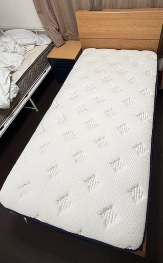 シングルベートとマットレス付け