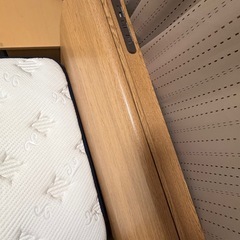 シングルベートとマットレス付けの画像