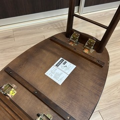 ローテーブル　折りたたみ式　長辺変形オーバルの画像