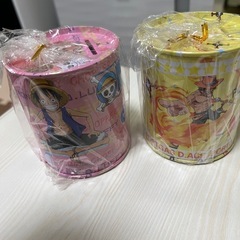 ワンピース ルフィ 貯金箱　2缶の画像