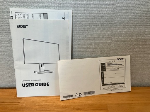 【良品】AcerモニターVero 27インチ