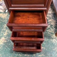 定価10万円〜木製 唐木 花梨 チェスト 引き出し タンス インテリア 6杯の画像