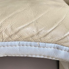 3人掛け本革ソファーの画像