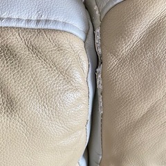 3人掛け本革ソファーの画像