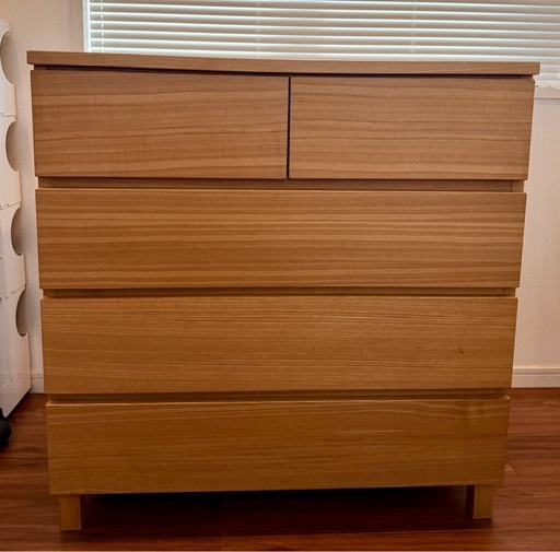 Muji 無印良品 木製4段チェスト (yj) 世田谷代田の収納家具《タンス