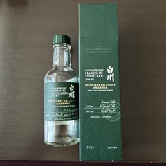 白州蒸溜所限定ウイスキーの箱&空瓶の画像