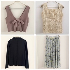 上品〜カジュアル レディース 服 20点セット　まとめ売り オフィス 通勤 通学 休日 ママコーデ S〜M トップス ワンピース ボトムス　 の画像