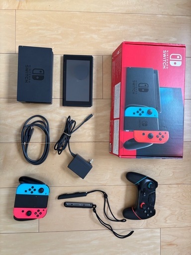 【美品・箱あり】Nintendo Switch本体（モデル名）すぐ遊べるセット別売りコントローラーも付けます