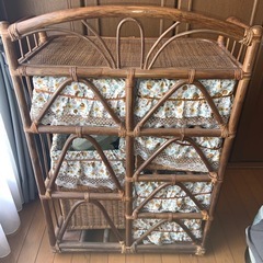 籐ランドリーチェストの画像