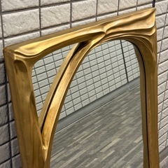 vintage gold mirror ビンテージ アンティーク 壁掛け鏡の画像