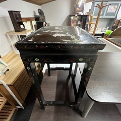 中国古玩 螺鈿細工 花台｜漆剥がれ有・要補修｜リメイク・古玩好き向けの画像