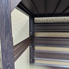 Almax 室外機カバー ダークブラウン アルミニウム製 KB-90Dの画像