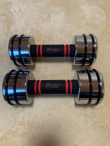 NORTH DEER製のダンベル5kg×2個