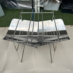 【新品】焚き火3点セット モンターナ焚き火台・軽量トライポッド・焚き火シートの画像